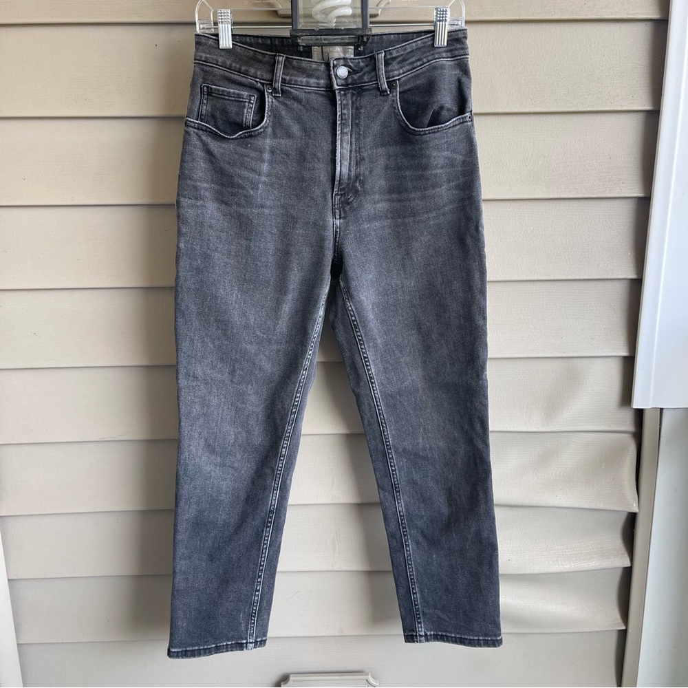 EVERLANE Jeans‎ Womens The Curvy Cheeky Washed Black Denim Size 29 Ankle